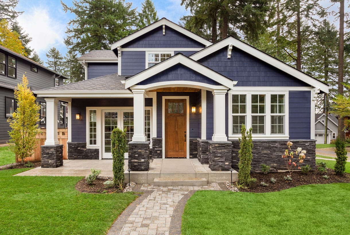 home appearance with exterior upgrades