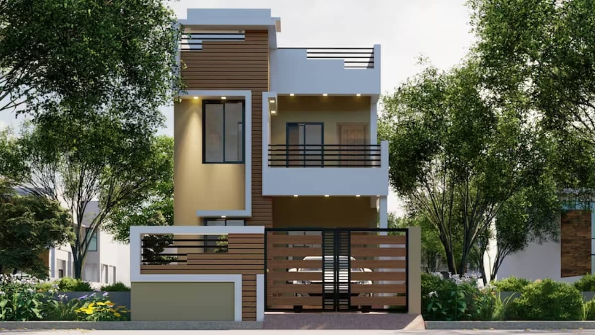 Double House Front Elevation Design