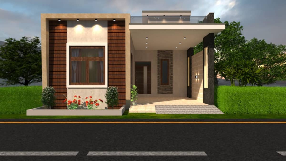 Simple House Front Elevation Design
